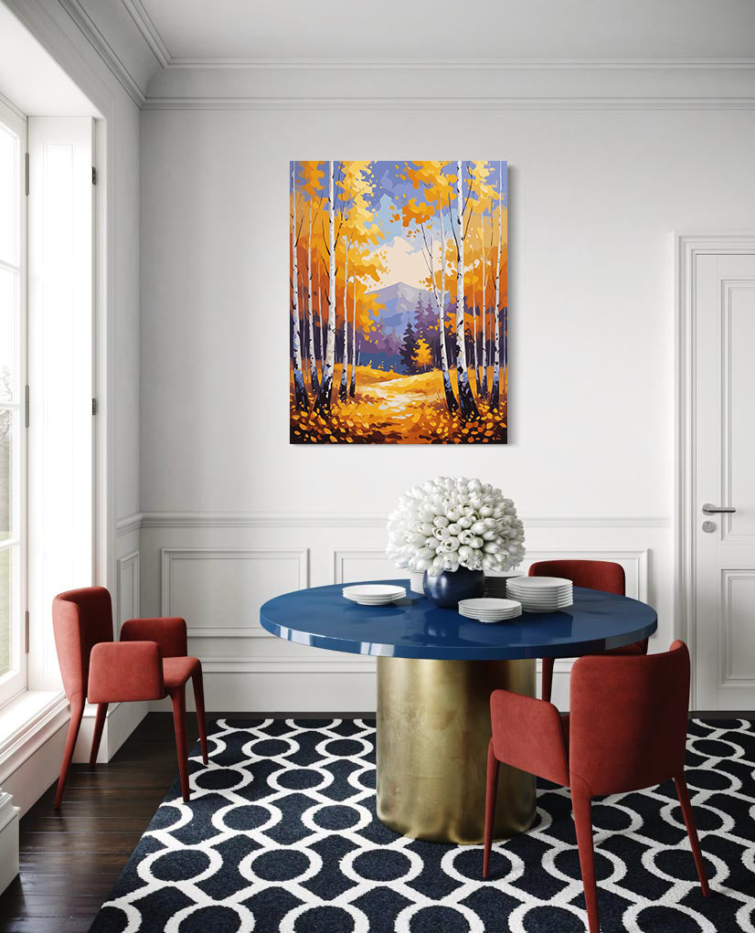 Set Pictură pe numere – Peisaj de Toamnă 6062