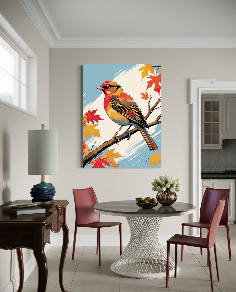 Set Pictură pe numere – Pasăre Multicolor 6069