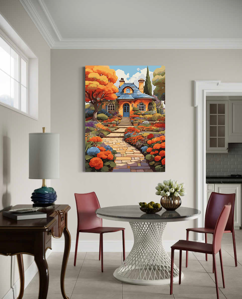 Set Pictură pe numere – Peisaj de Toamnă 6071