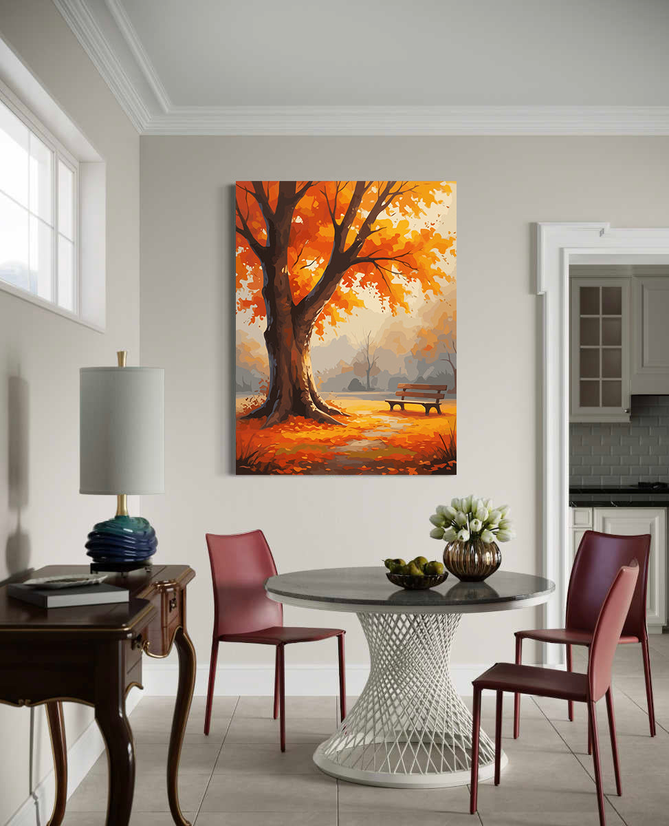 Set Pictură pe numere – Peisaj de Toamnă 6073