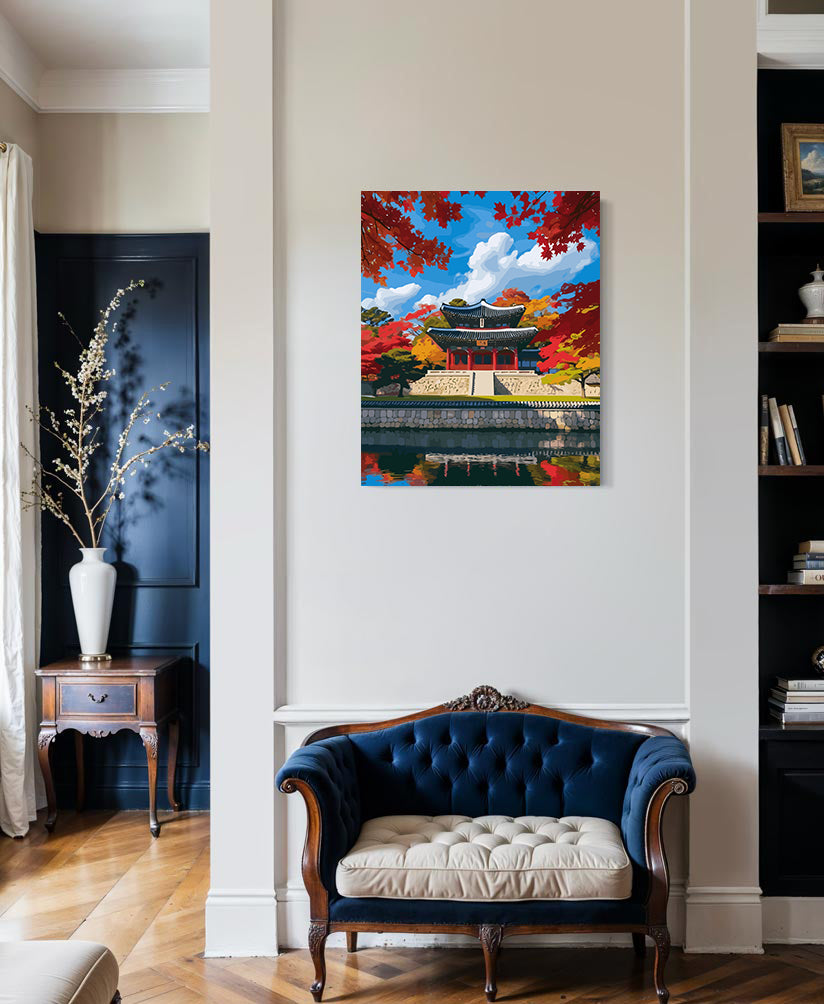 Set Pictură pe numere – Peisaj de Toamnă 6076