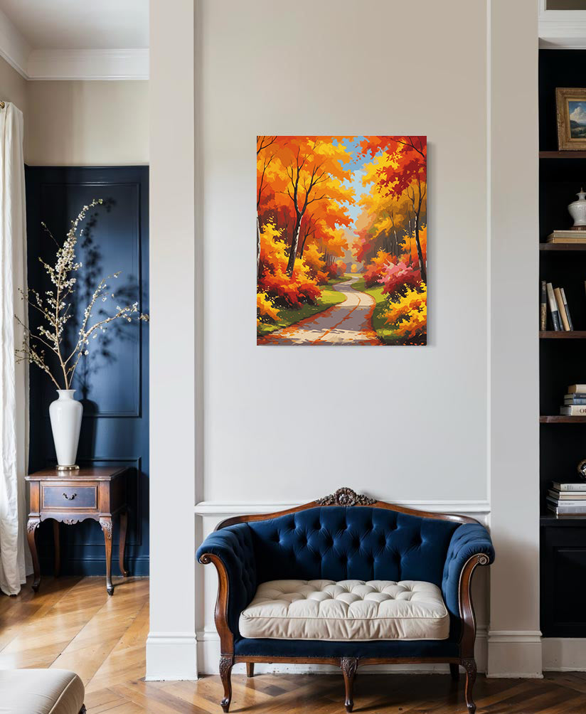 Set Pictură pe numere – Peisaj de Toamnă 6080