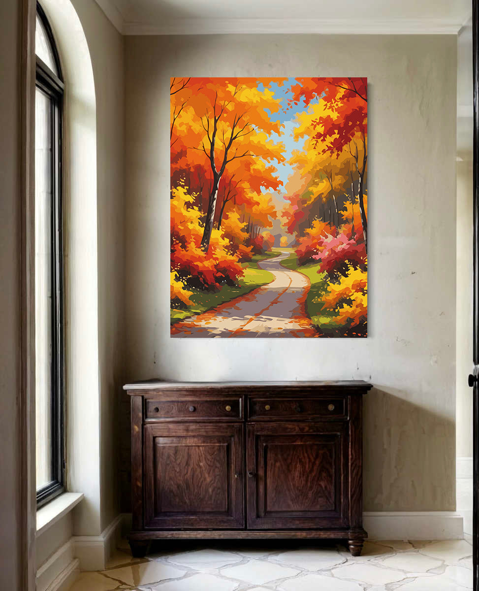 Set Pictură pe numere – Peisaj de Toamnă 6080