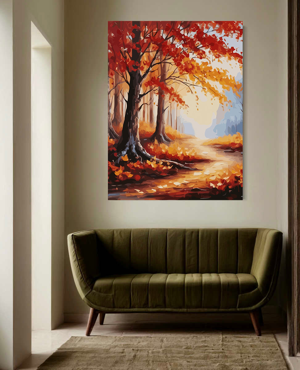 Set Pictură pe numere – Peisaj de Toamnă 6081