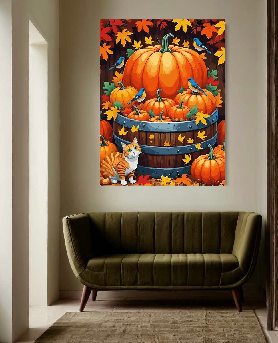 Set Pictură pe numere – Dovleac de Toamnă 6084