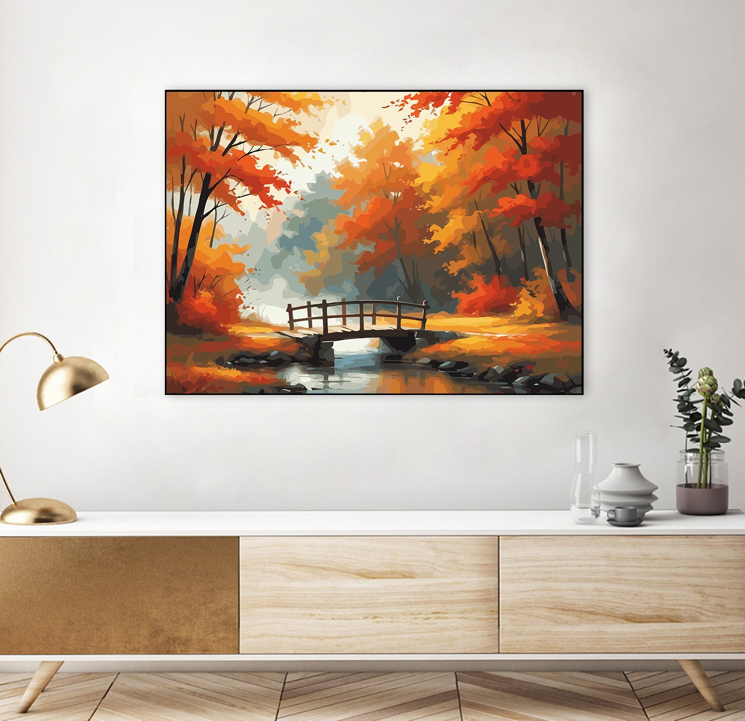 Set Pictură pe numere – Peisaj de Toamnă 6085