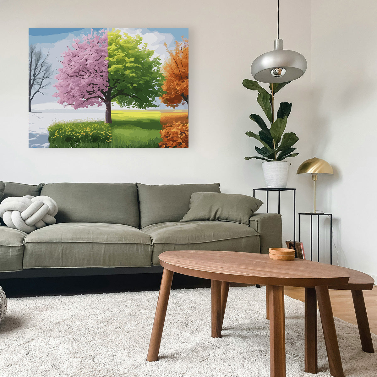 Set Pictură pe numere – Patru Anotimpuri 6087