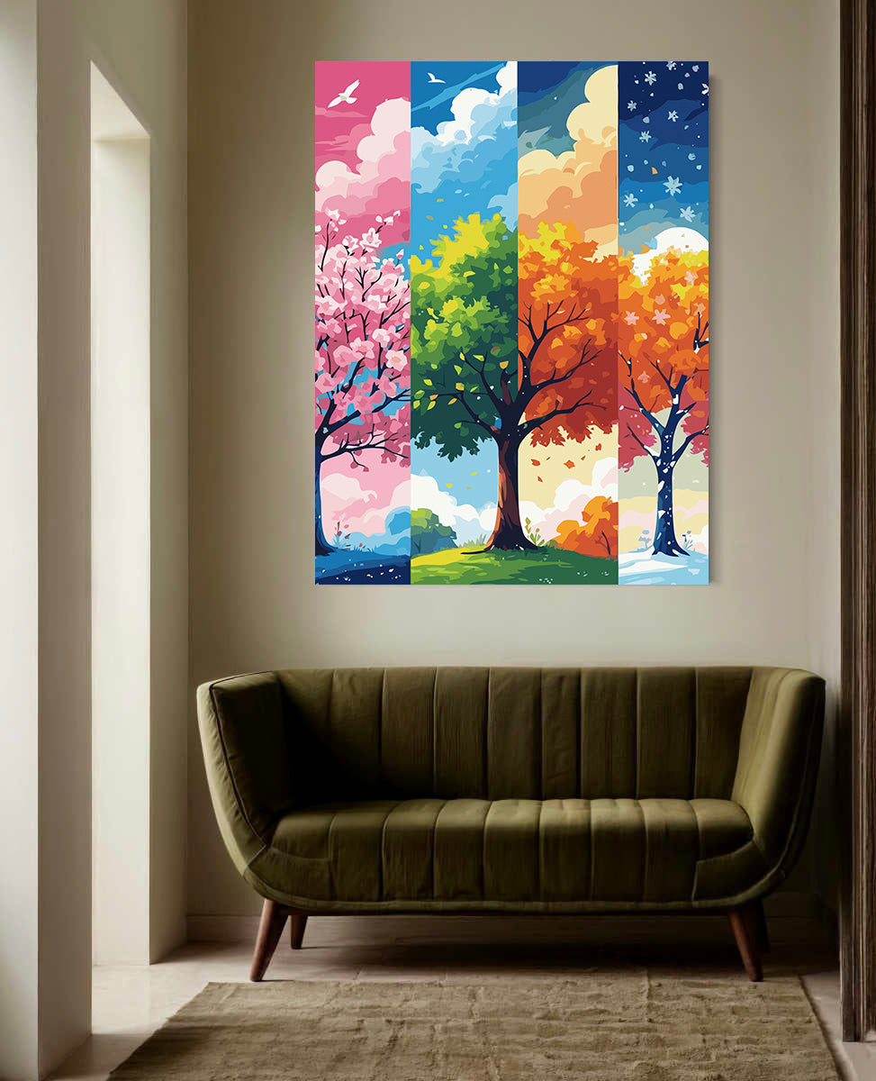 Set Pictură pe numere – Patru Anotimpuri 6102