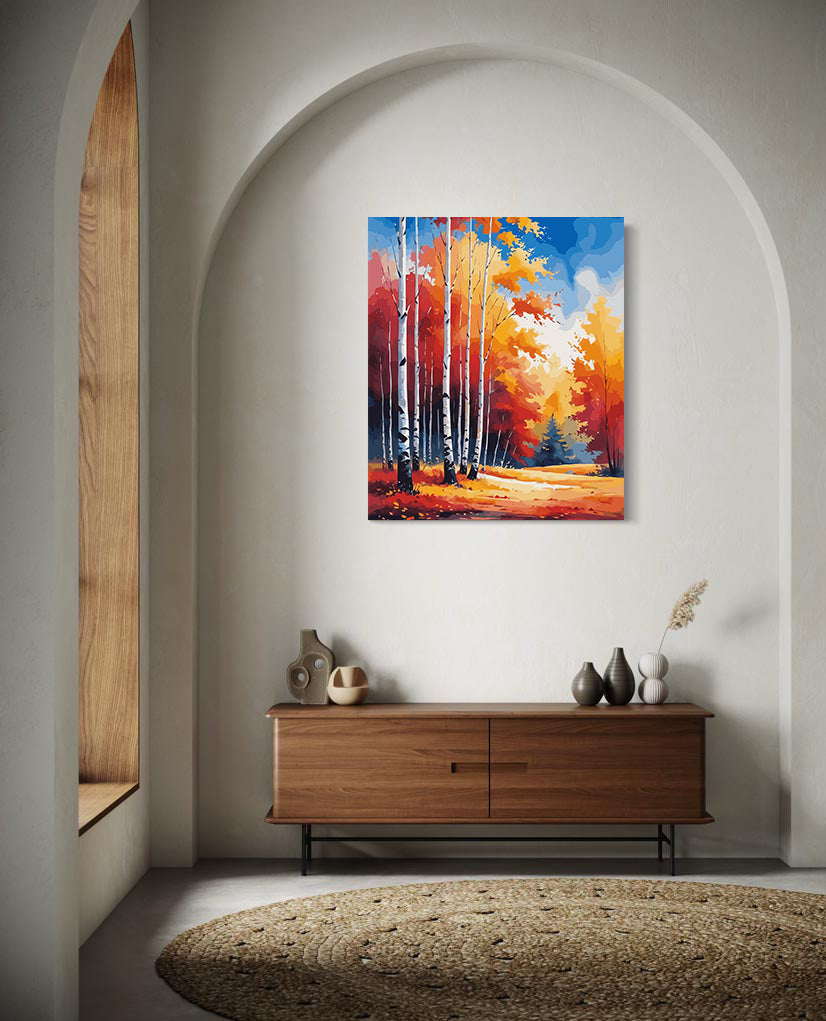 Set Pictură pe numere – Peisaj de Toamnă 6107