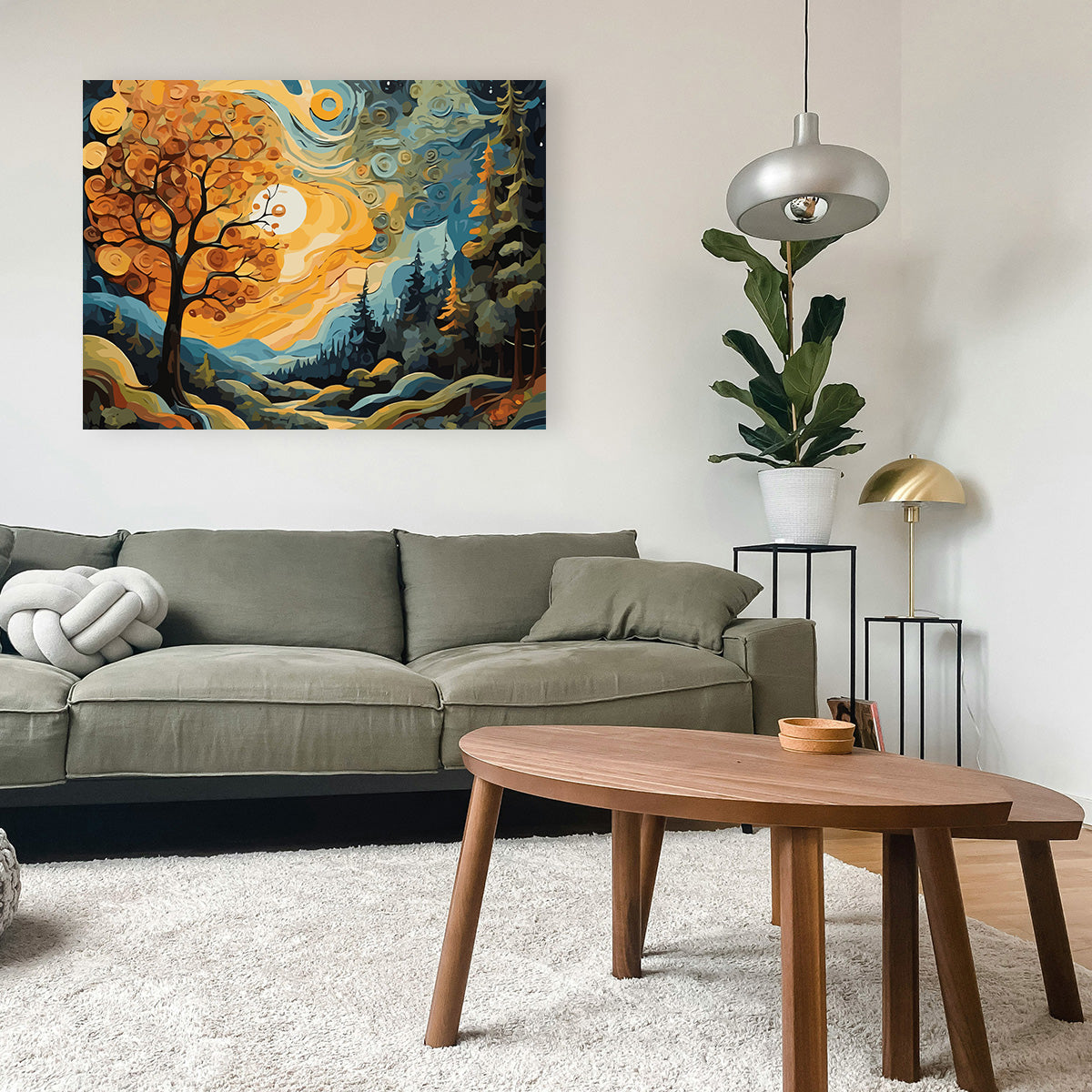 Set Pictură pe numere – Peisaj de Toamnă 6112