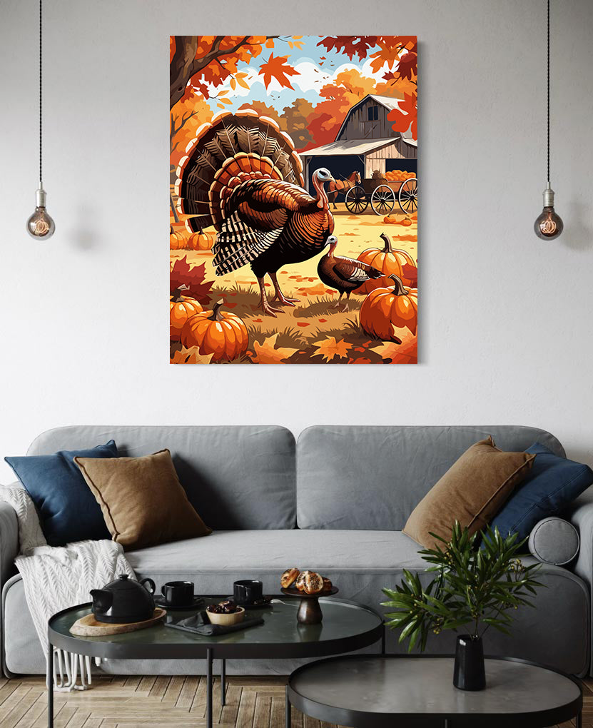 Set Pictură pe numere – Toamna la Fermă 6113