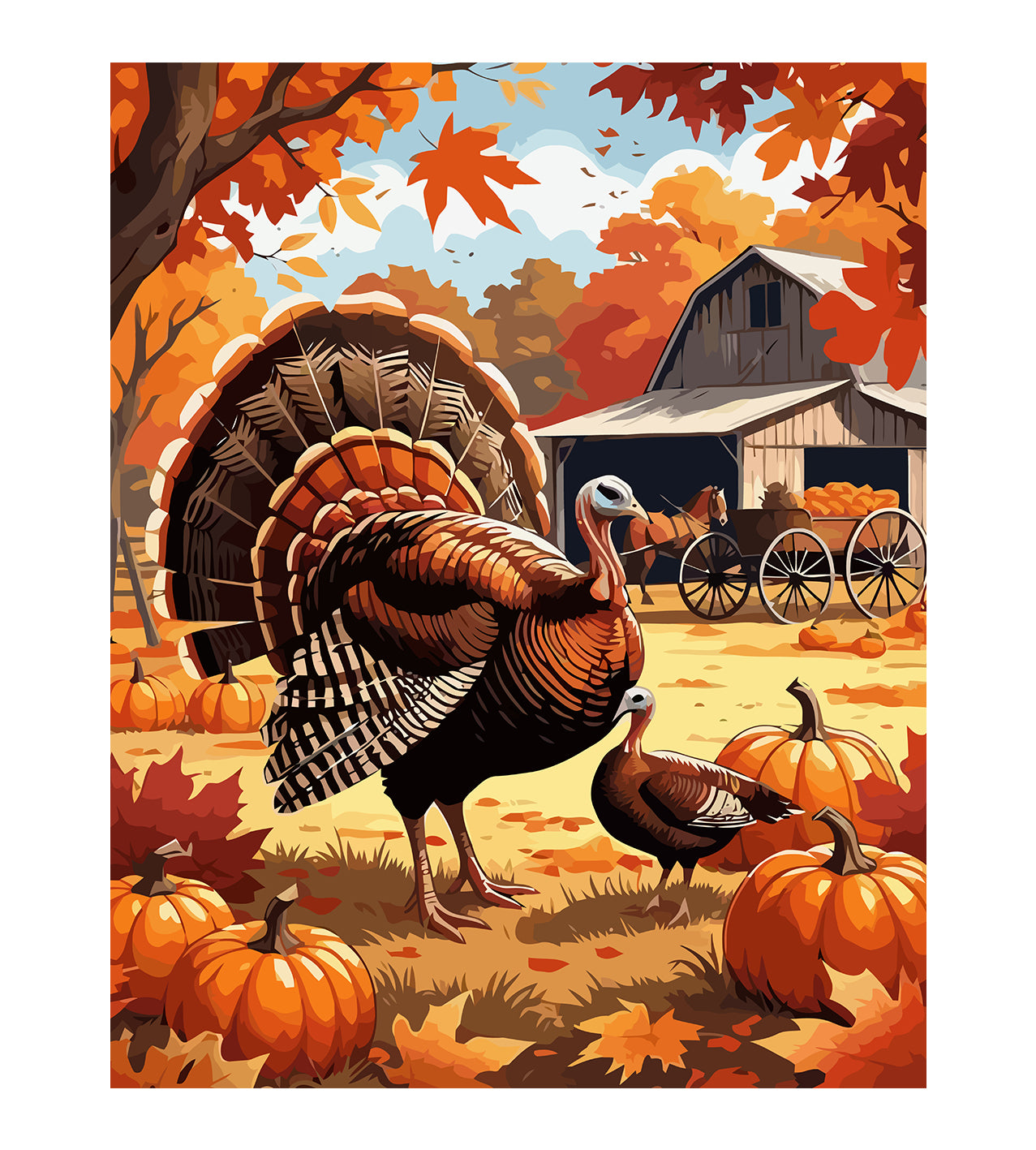 Set Pictură pe numere – Toamna la Fermă 6113