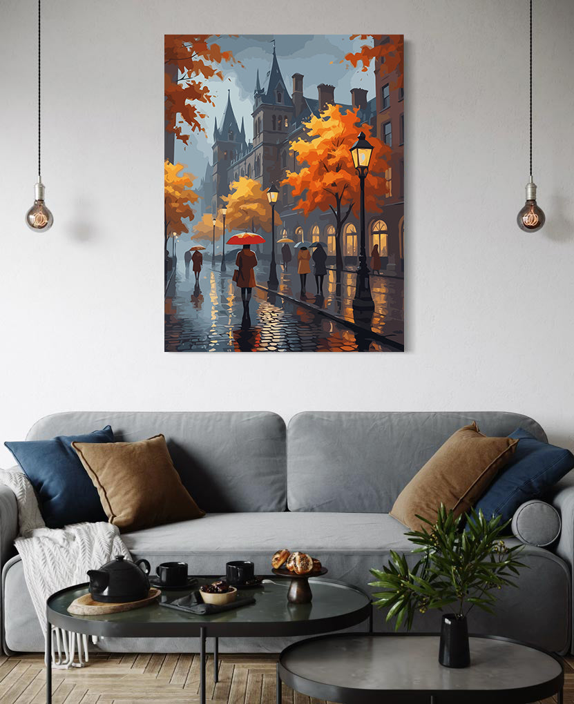 Set Pictură pe numere – Toamnă în Oraș 6121