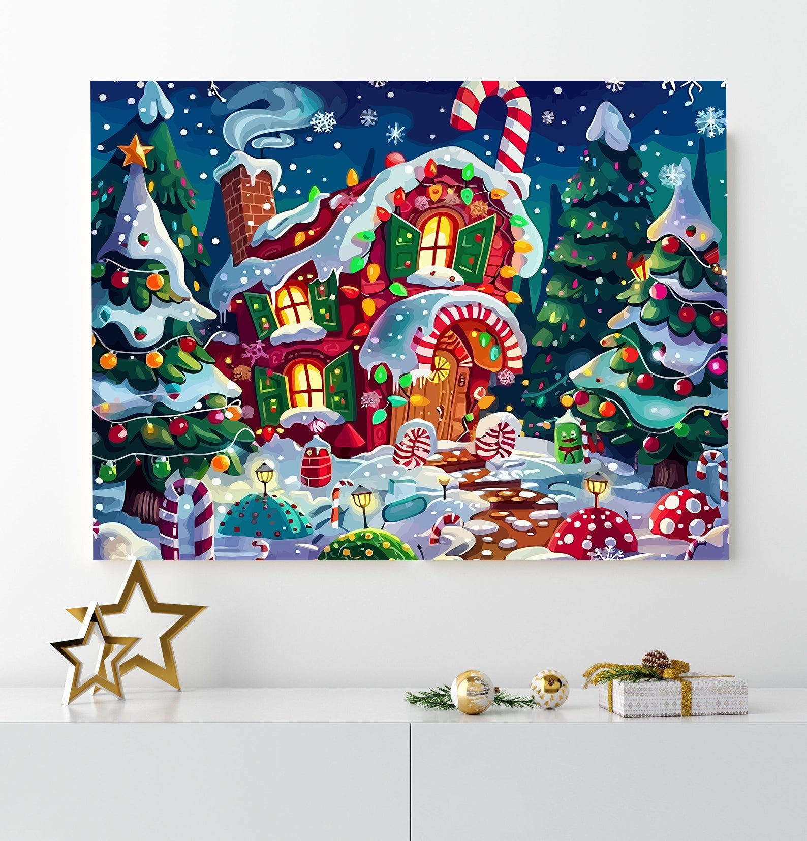 Set Pictură pe numere – Atmosferă De Crăciun 6125