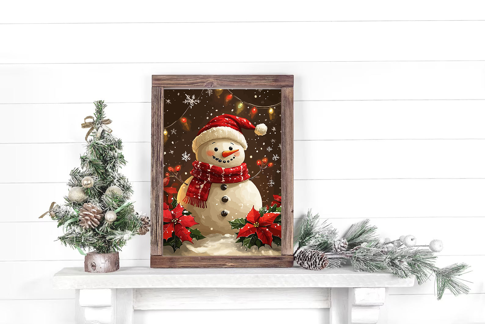 Set Pictură pe numere – Om De Zăpadă Fericit 6126