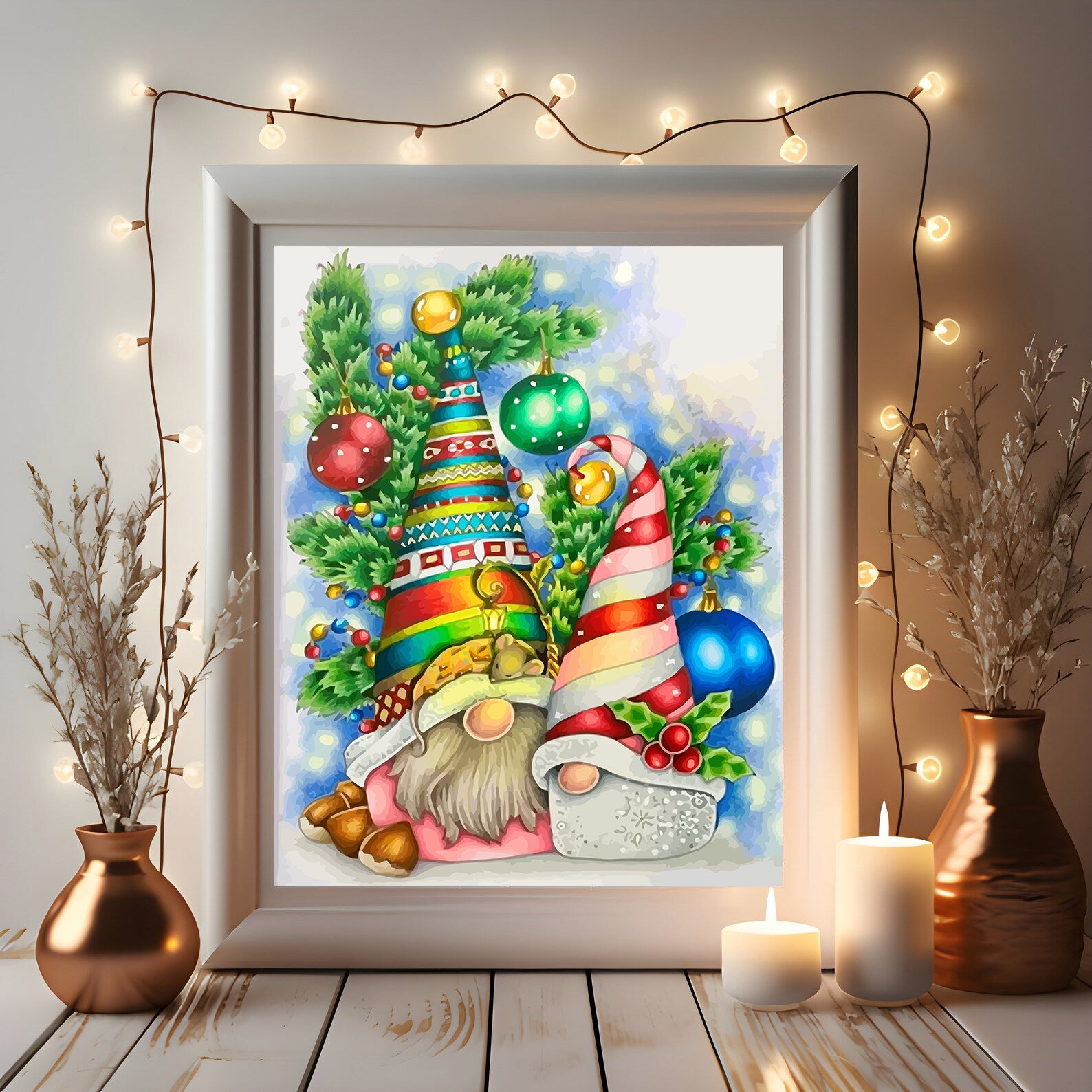 Set Pictură pe numere – Decorațiuni De Crăciun 6132