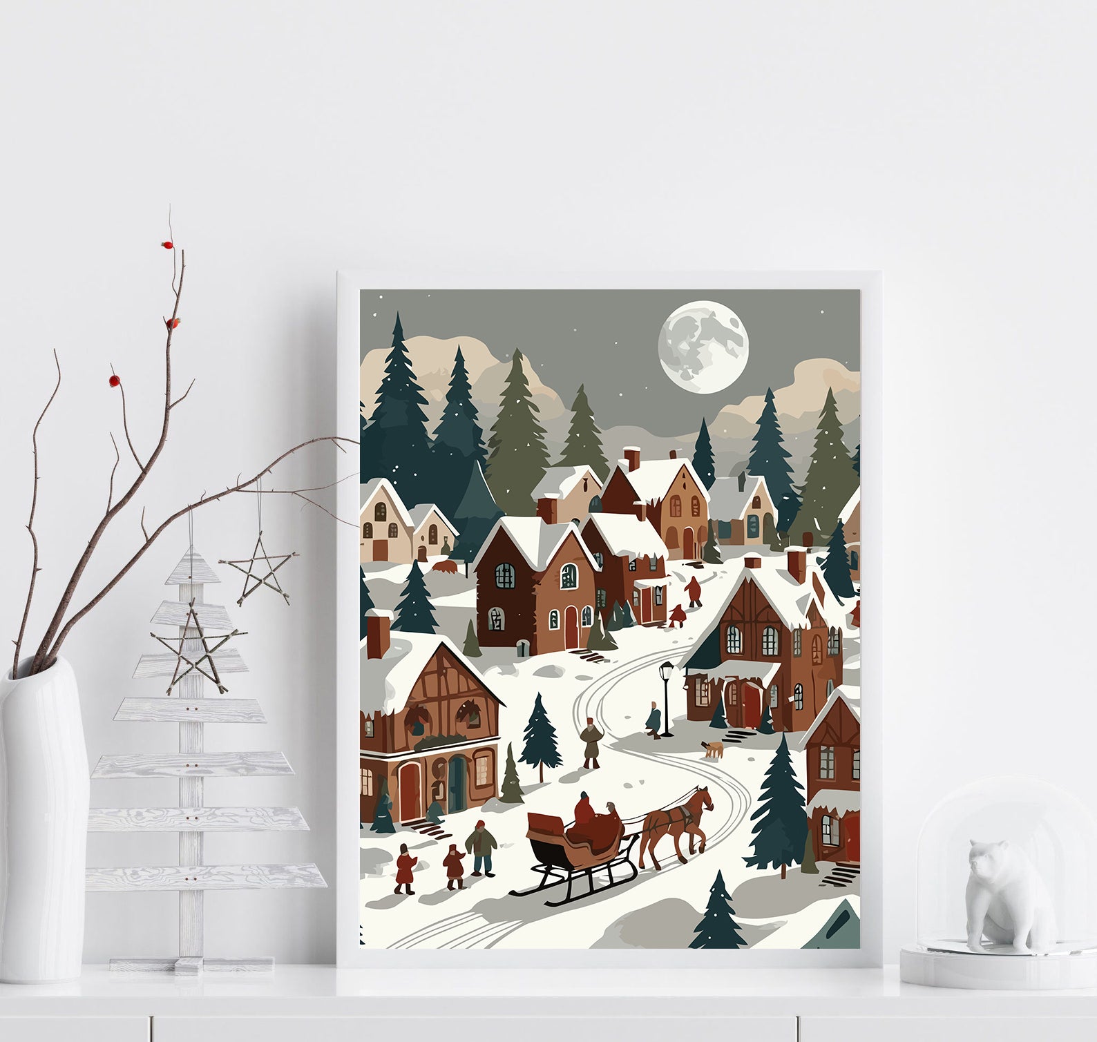 Set Pictură pe numere – Iarna În Oraș 6134