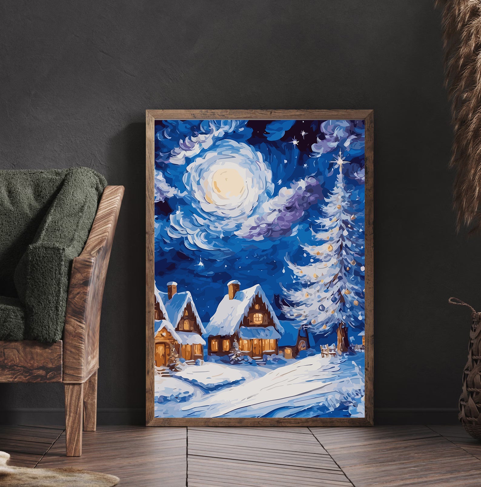 Set Pictură pe numere – Peisaj De Iarnă 6140