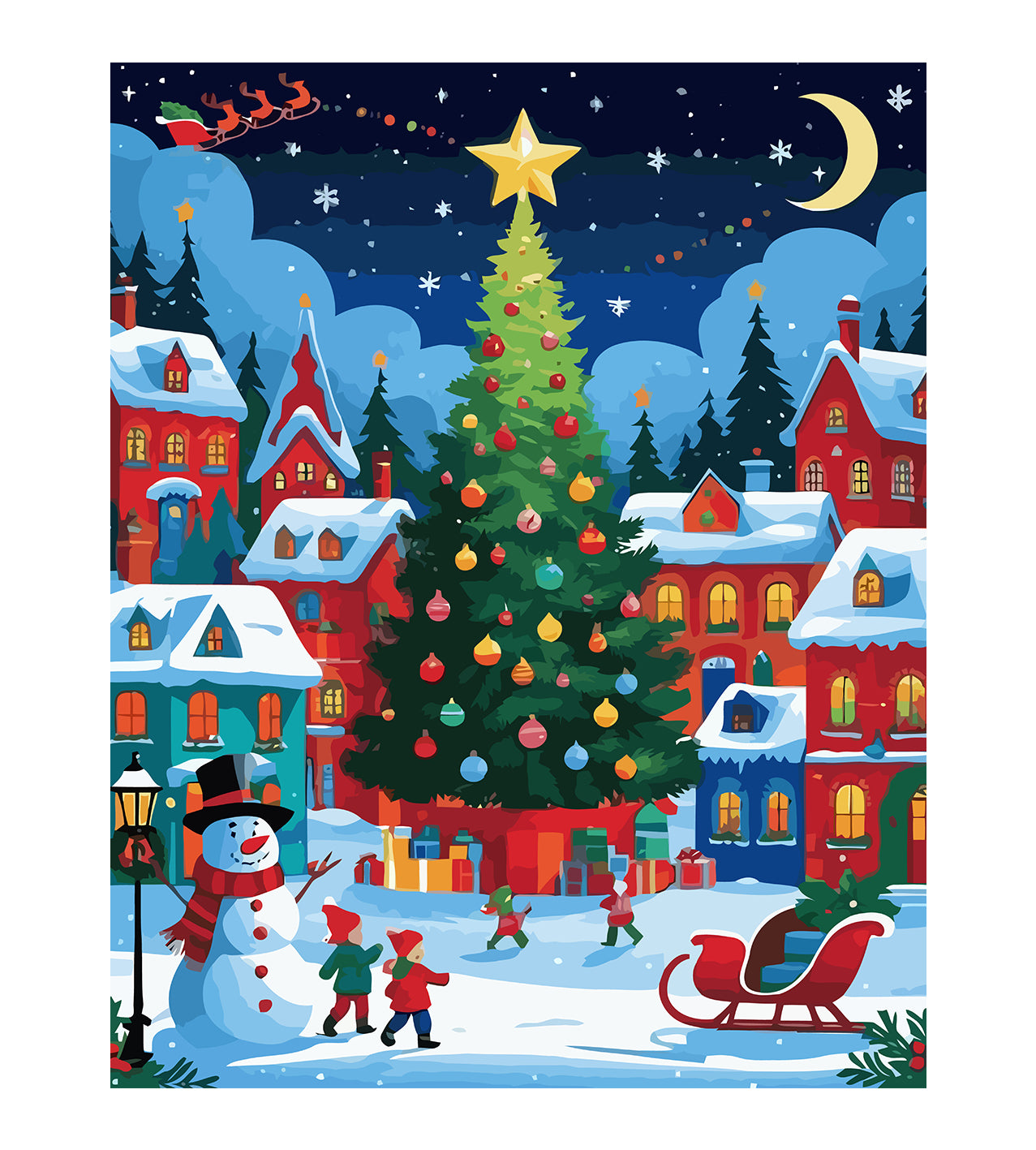 Set Pictură pe numere – Târgul De Crăciun 6156