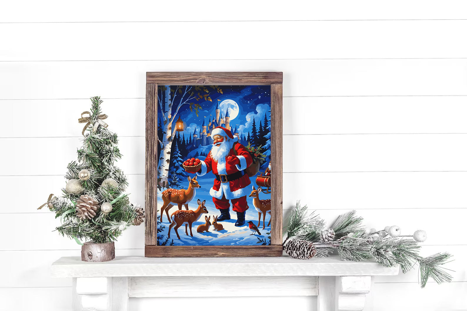 Set Pictură pe numere – Moș Crăciun 6158