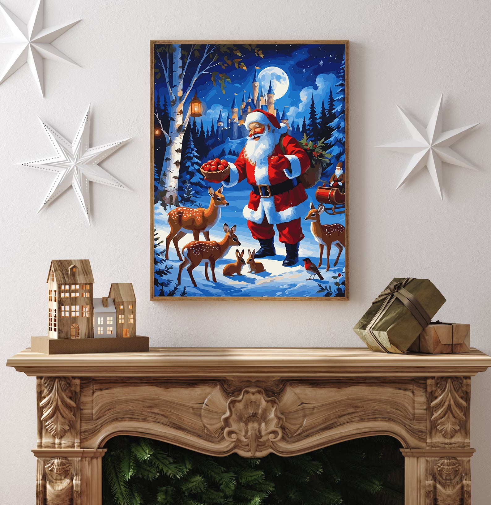 Set Pictură pe numere – Moș Crăciun 6158