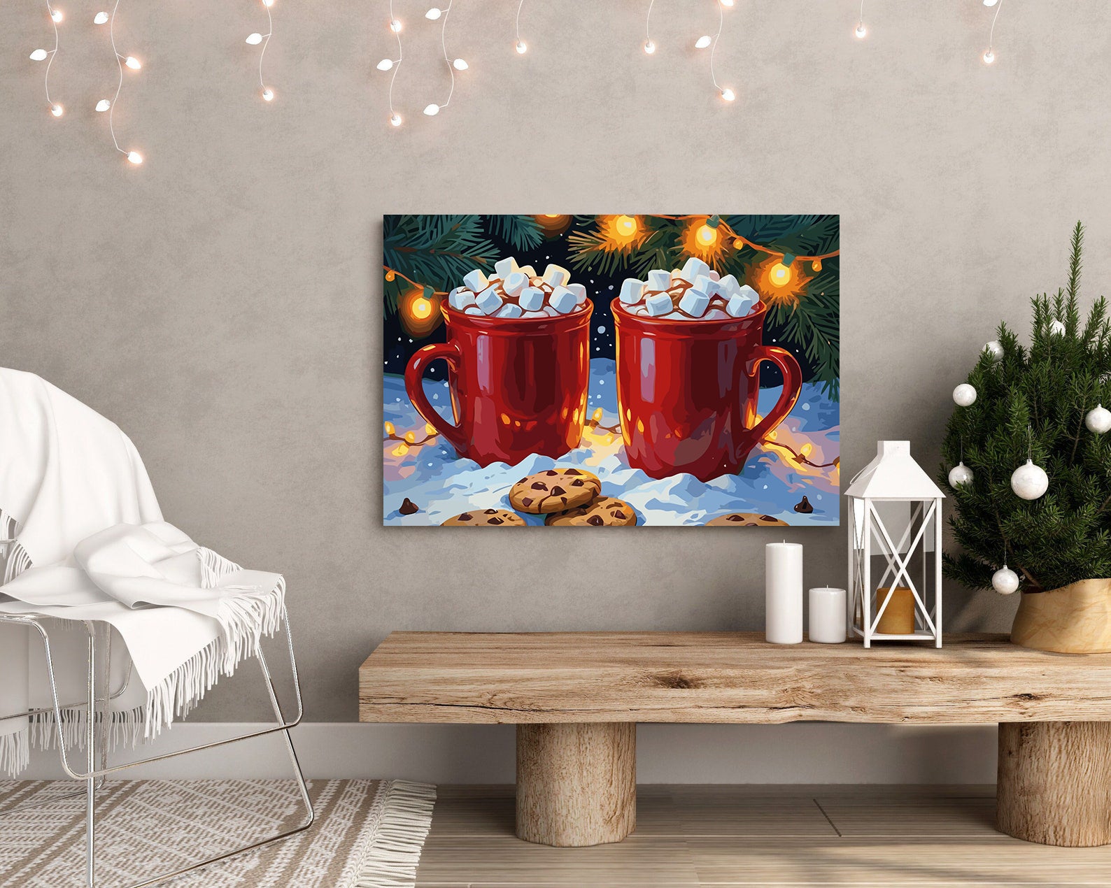 Set Pictură pe numere – Băuturi De Iarnă 6162