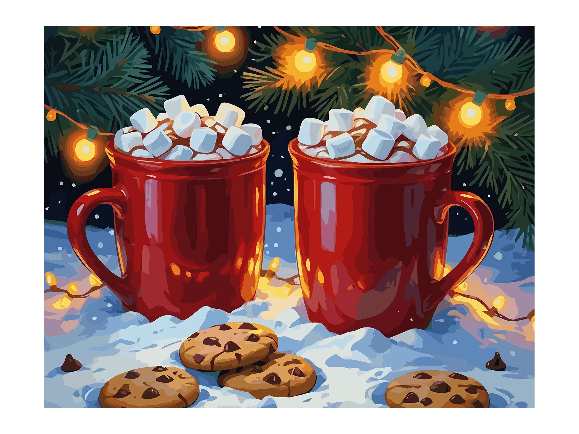 Set Pictură pe numere – Băuturi De Iarnă 6162