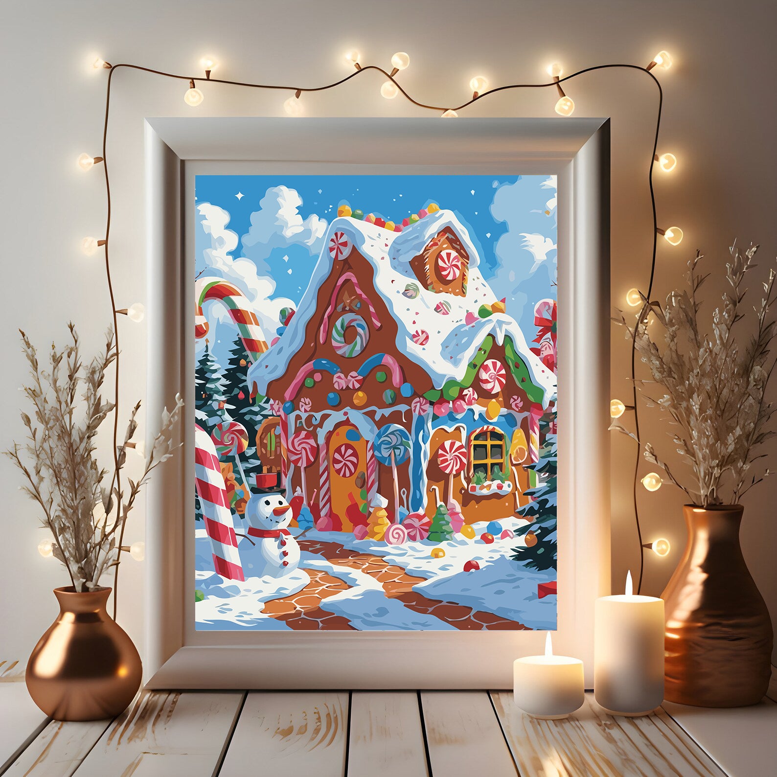 Set Pictură pe numere – Casă Din Turtă Dulce 6163