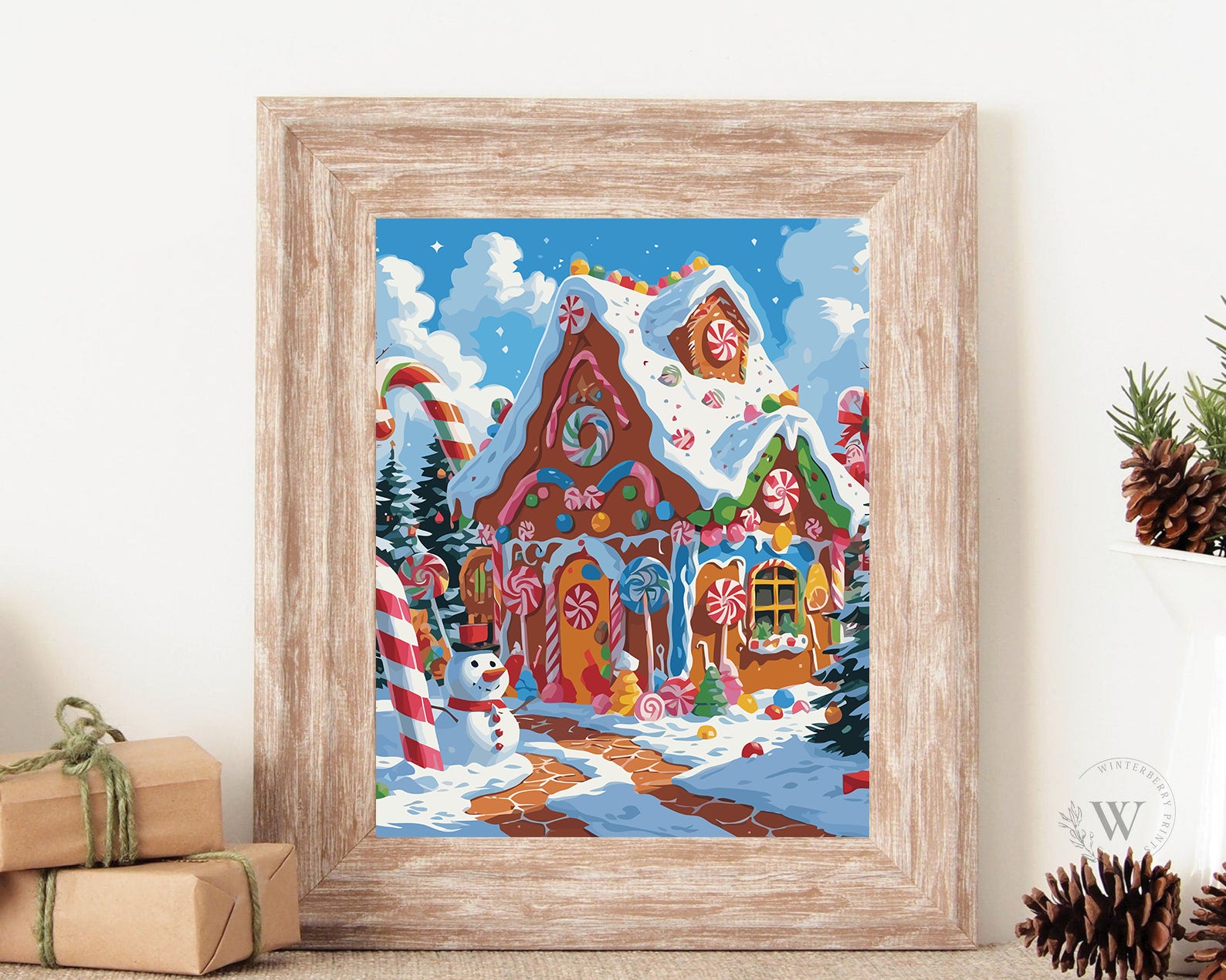 Set Pictură pe numere – Casă Din Turtă Dulce 6163