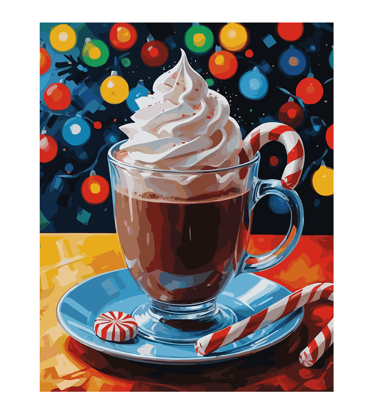 Set Pictură pe numere – Băutură De Iarnă 6165