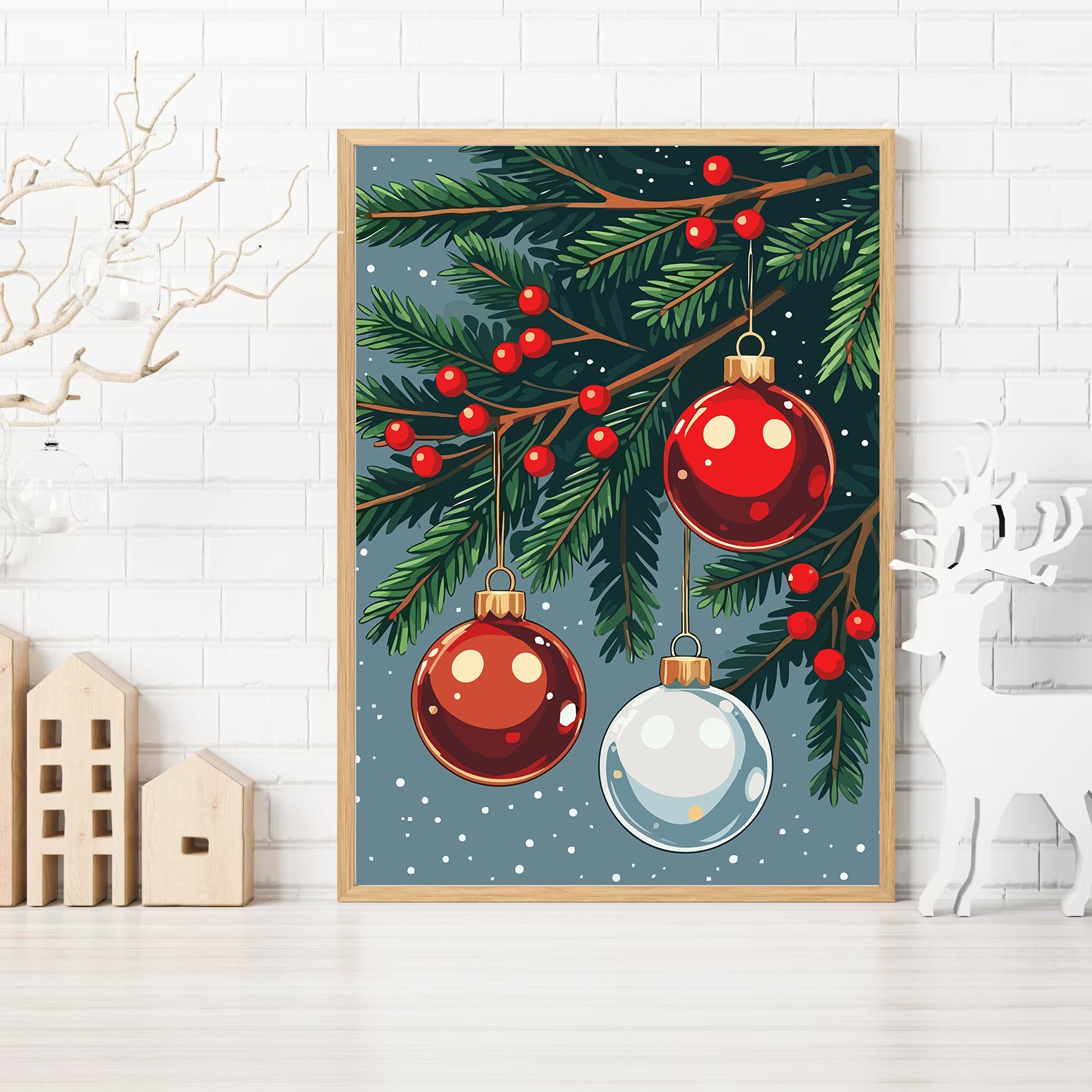 Set Pictură pe numere – Decorațiuni Crăciun 6166