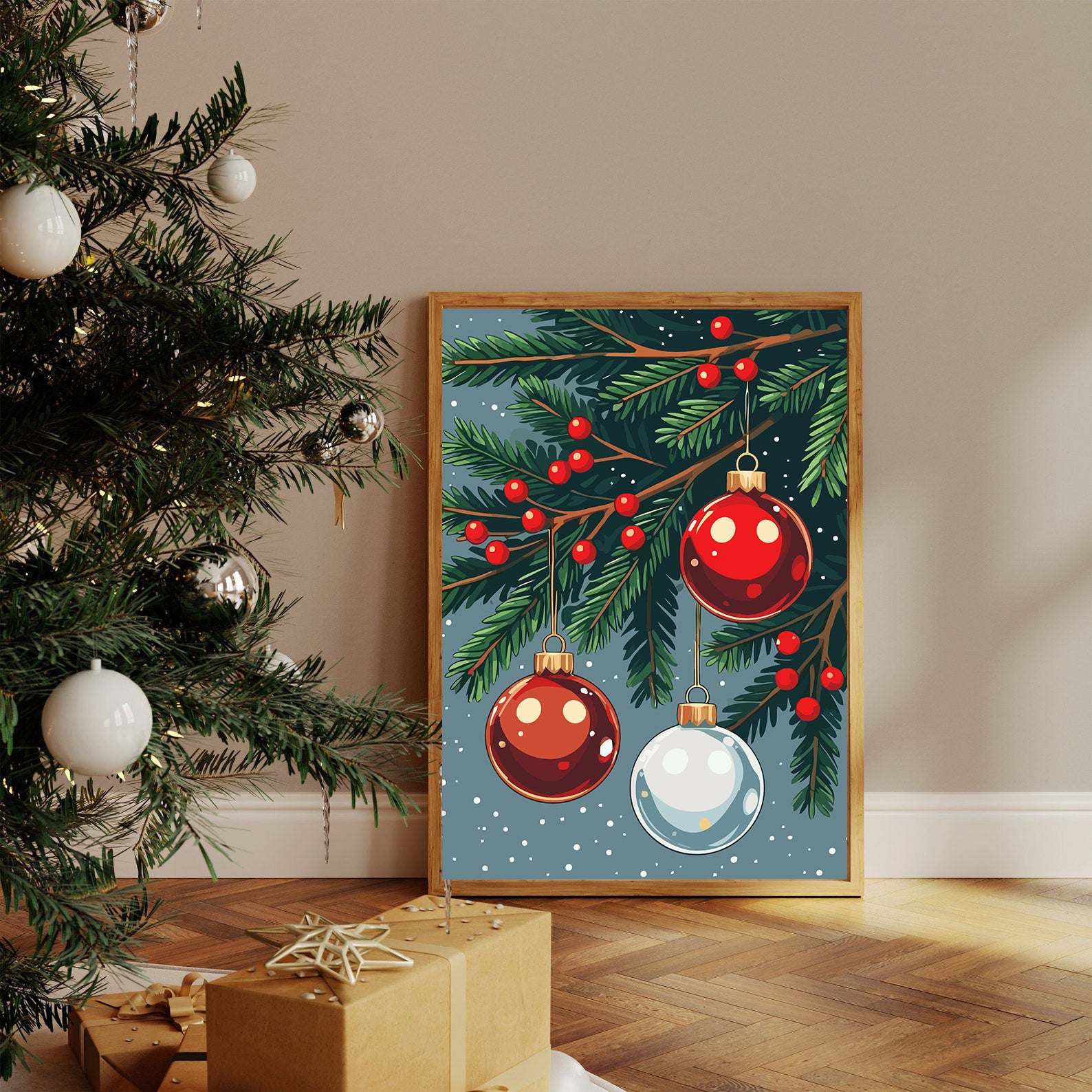 Set Pictură pe numere – Decorațiuni Crăciun 6166