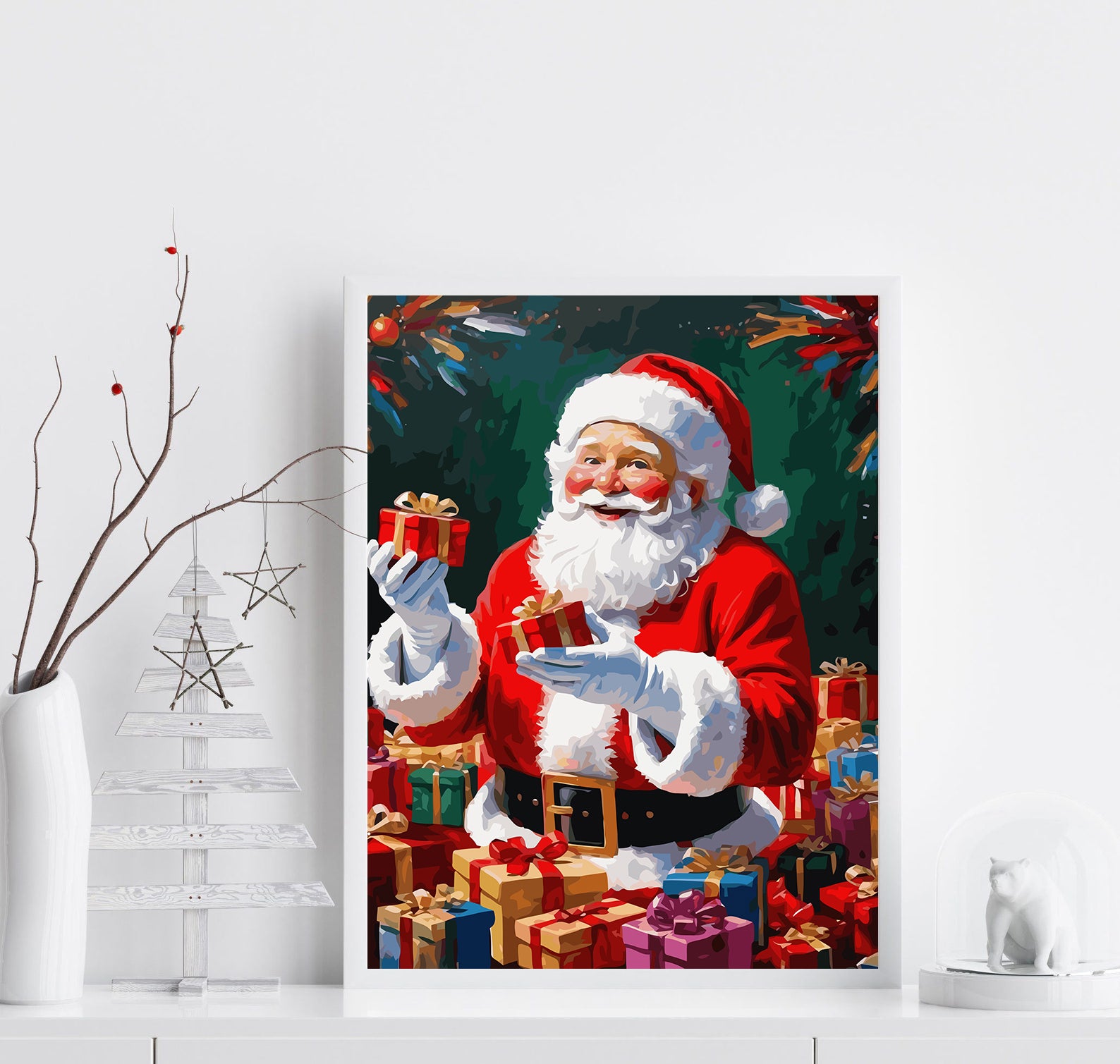 Set Pictură pe numere – Moș Crăciun 6174