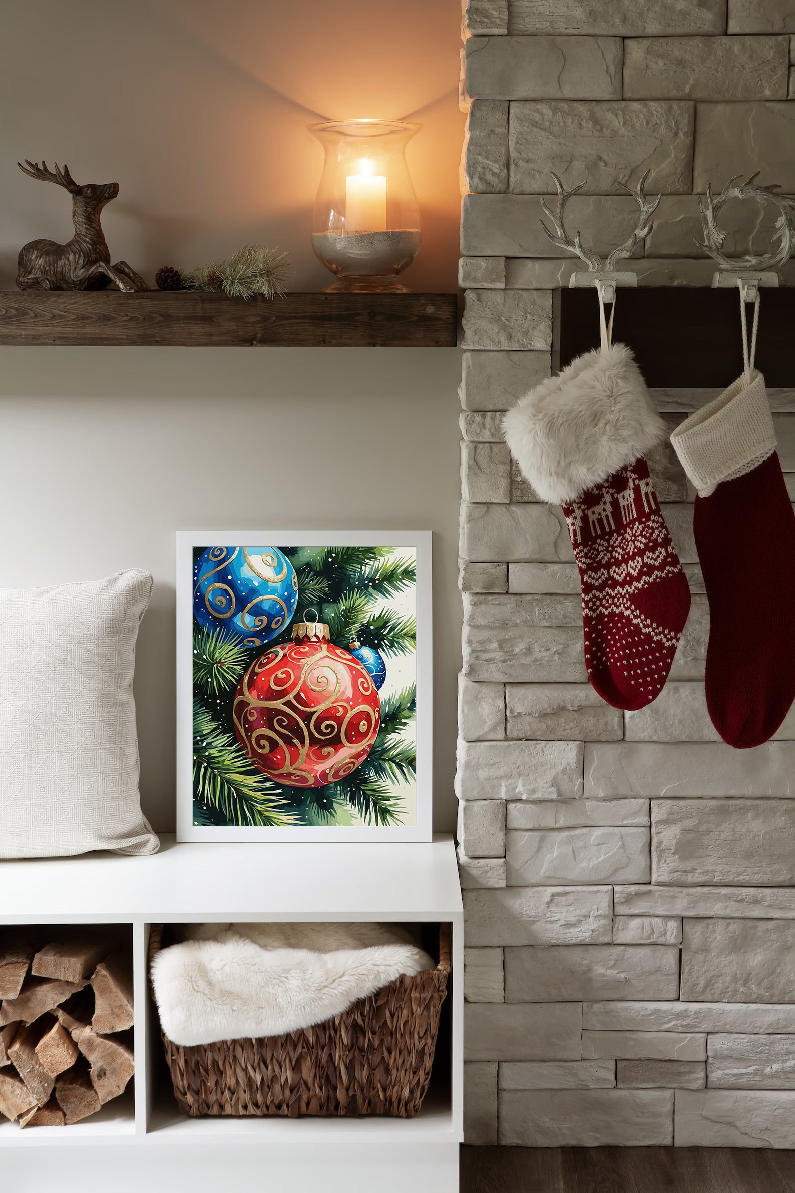 Set Pictură pe numere – Decorațiuni De Crăciun 6175