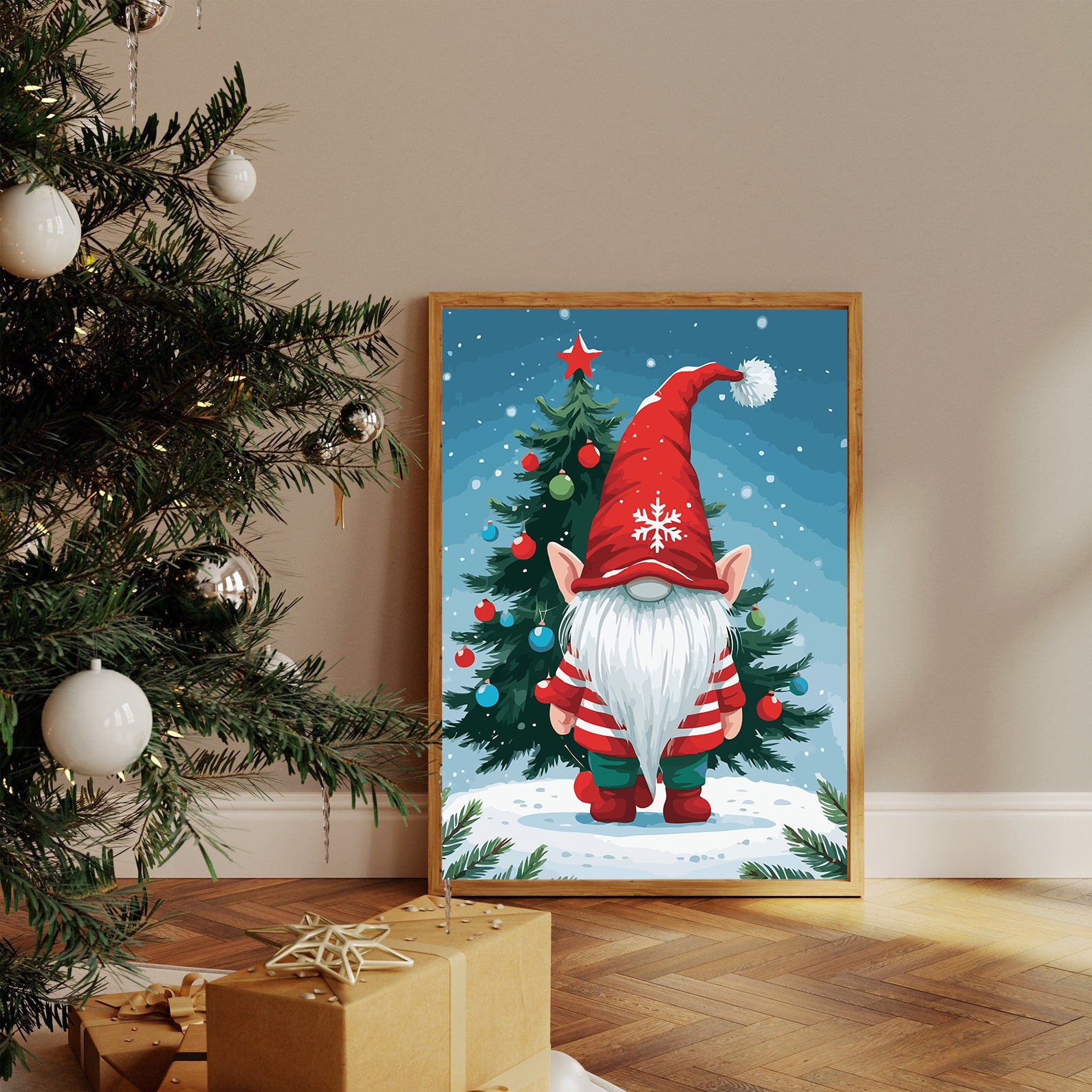 Set Pictură pe numere – Spiriduș De Crăciun 6191