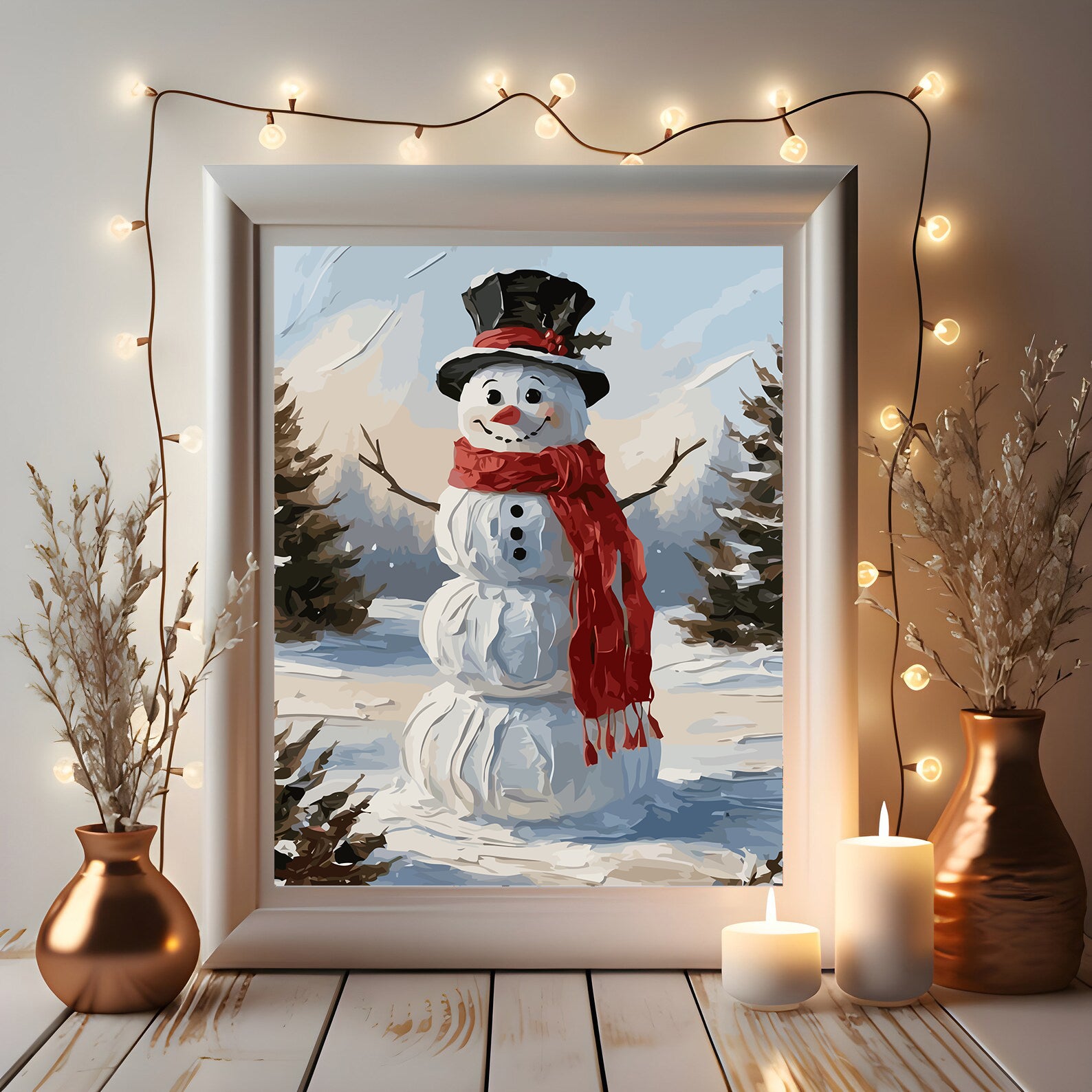 Set Pictură pe numere – Om De Zăpadă 6192