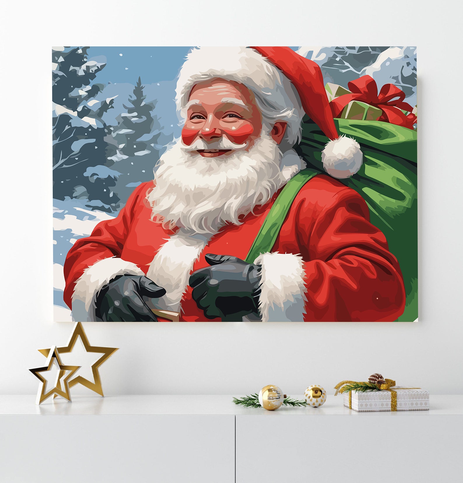 Set Pictură pe numere – Moș Crăciun 6195