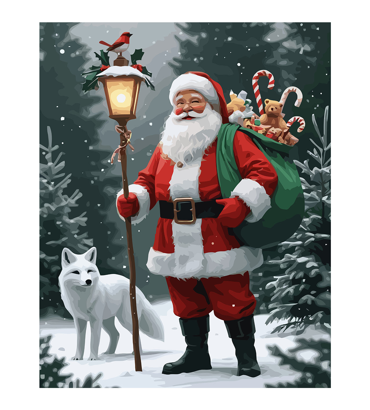 Set Pictură pe numere – Moș Crăciun 6198