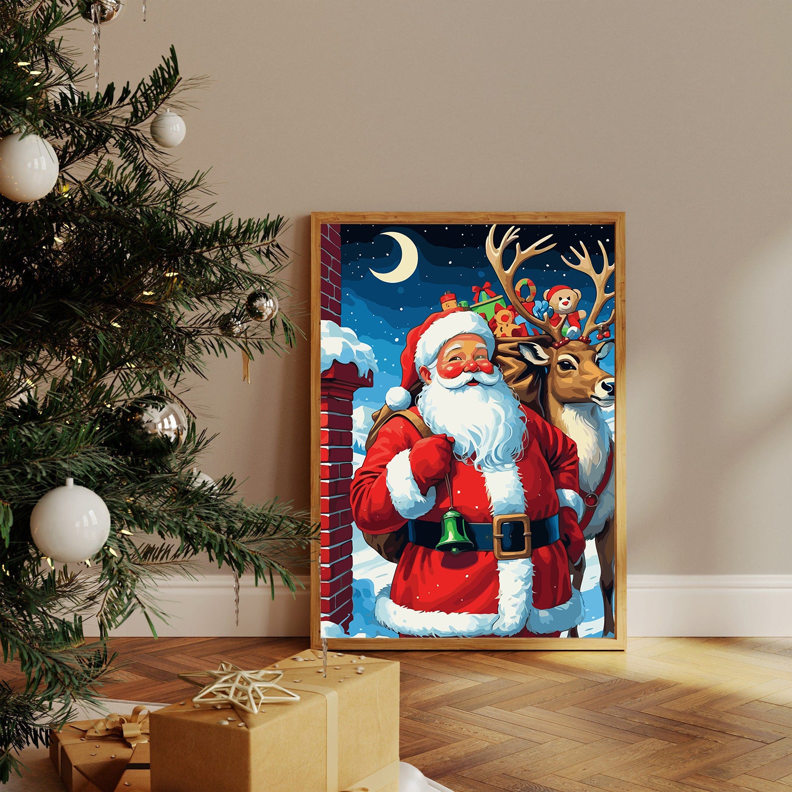 Set Pictură pe numere – Moș Crăciun 6199