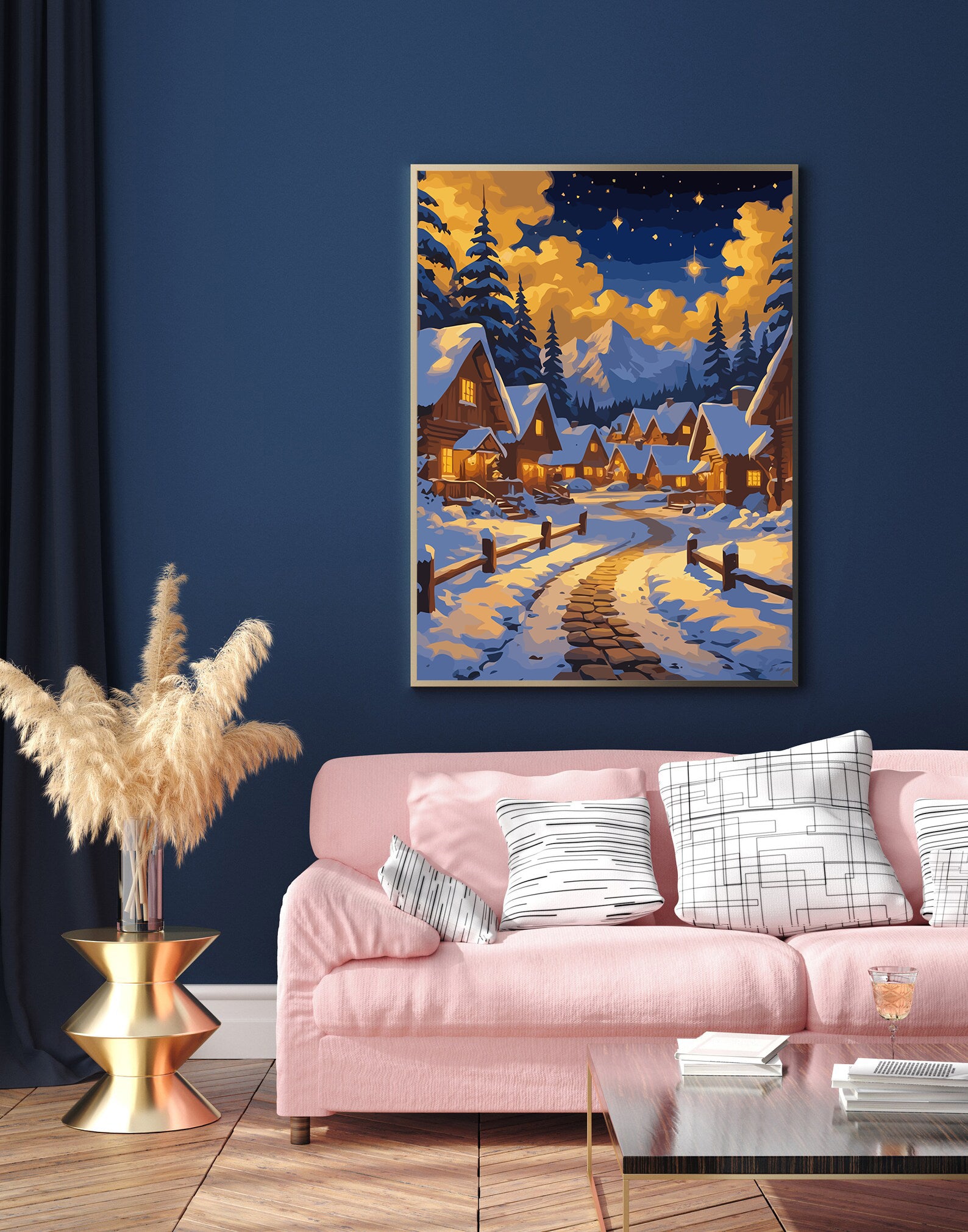 Set Pictură pe numere – Noapte Magică De Iarnă 6203