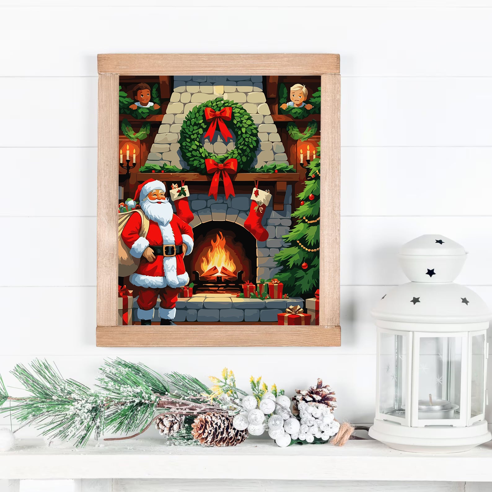 Set Pictură pe numere – Moș Crăciun 6206