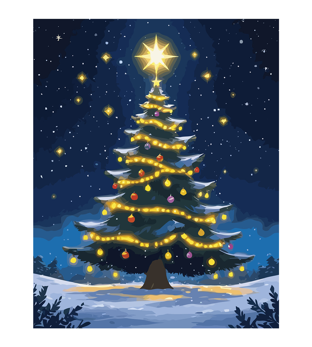 Set Pictură pe numere – Brad De Crăciun 6211