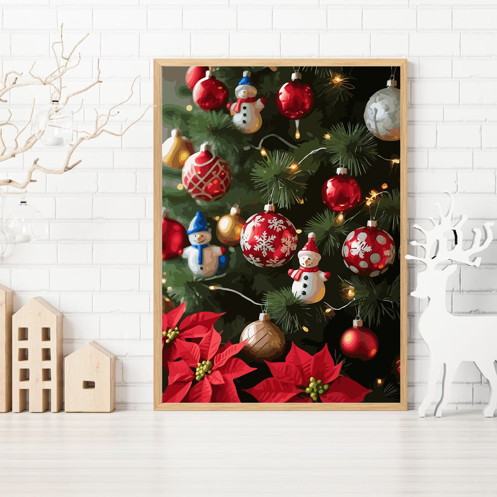 Set Pictură pe numere – Jucării De Crăciun 6218