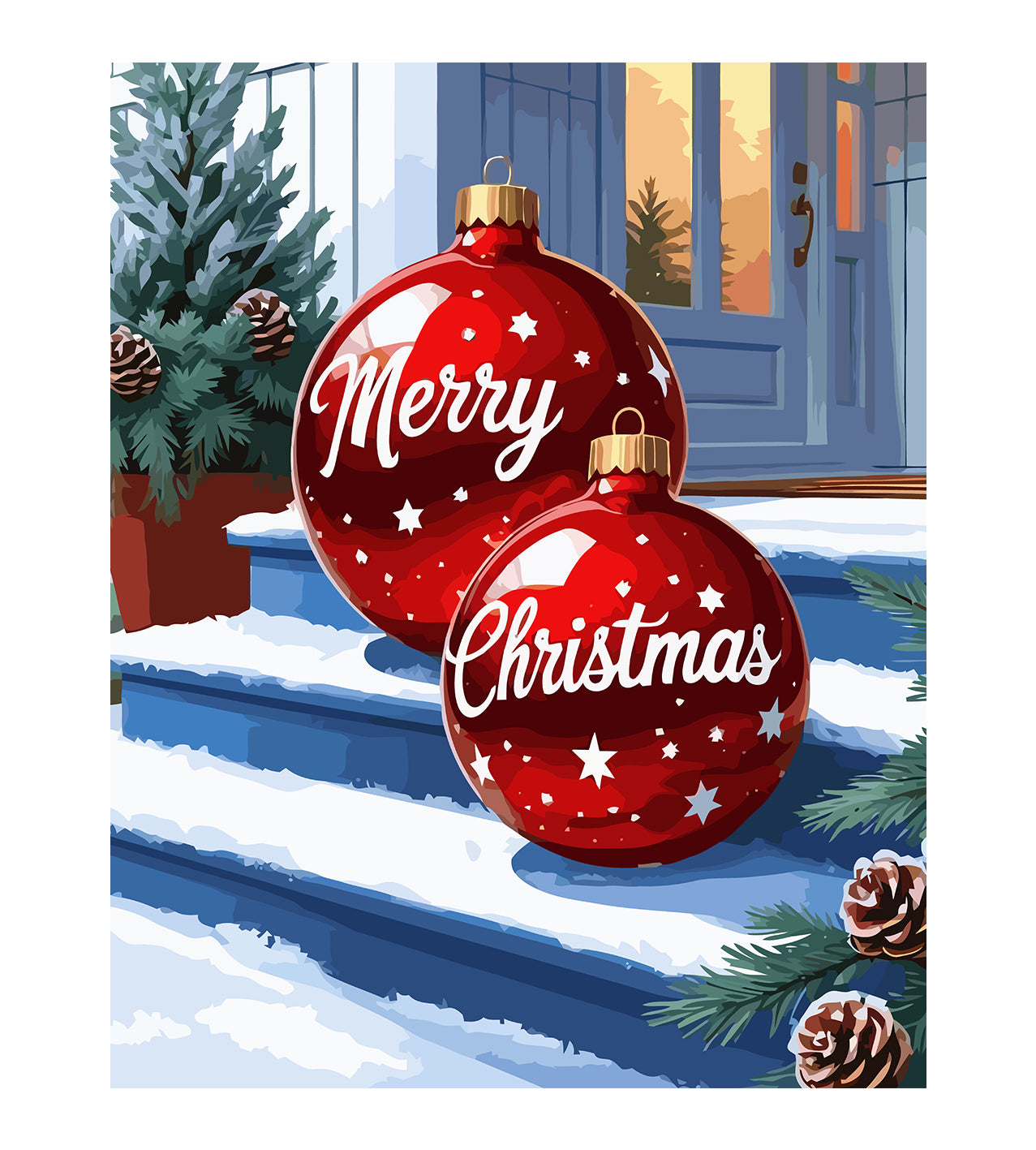 Set Pictură pe numere – Merry Christmas 6228