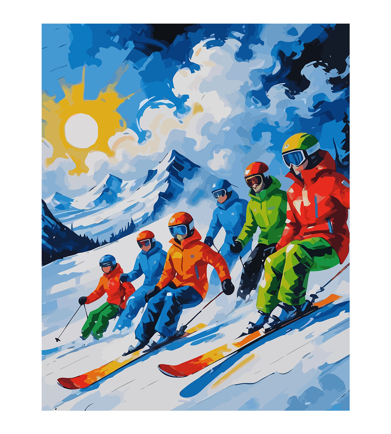 Set Pictură pe numere – Sport De Iarnă 6233