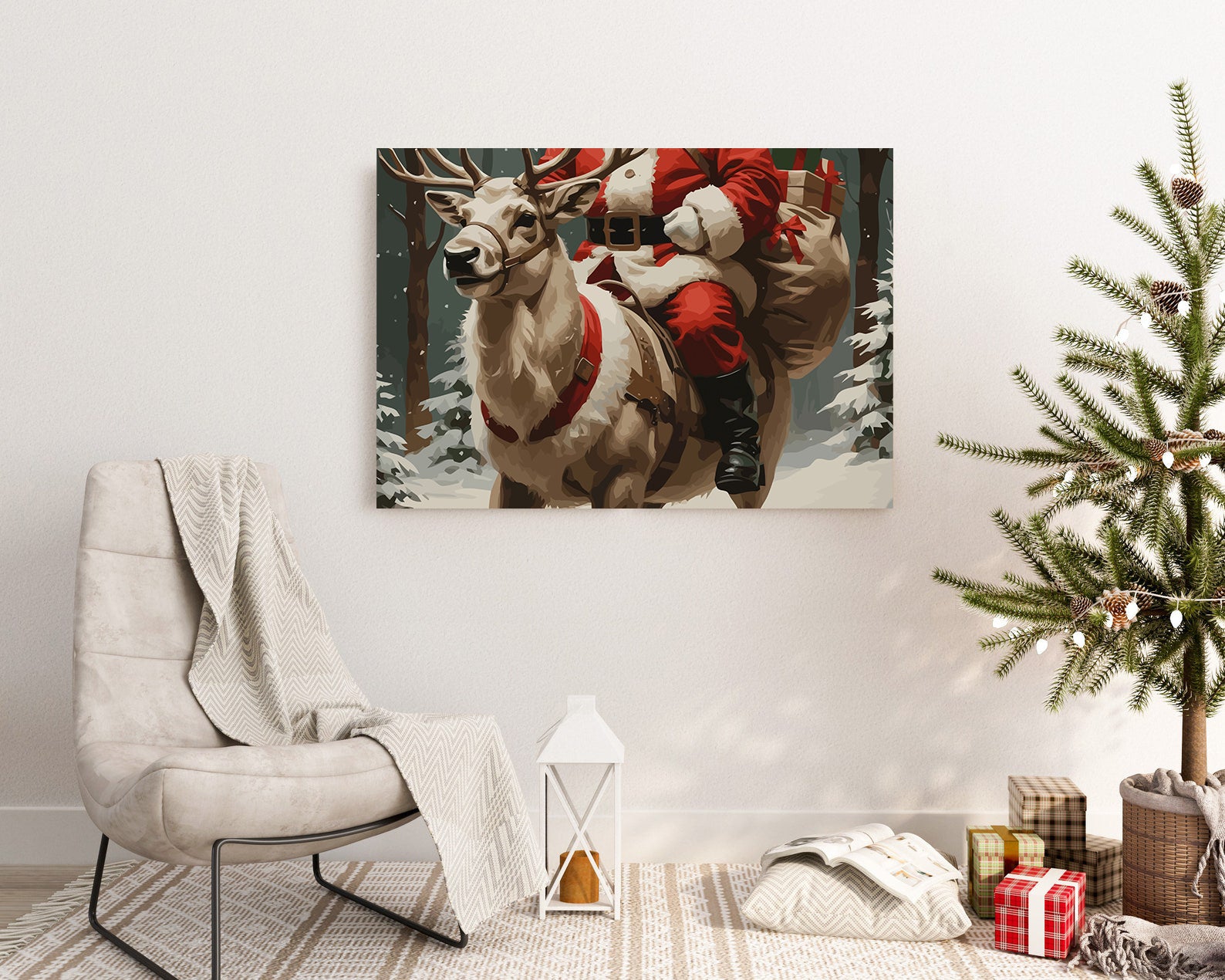 Set Pictură pe numere – Renul Lui Moș Crăciun 6237