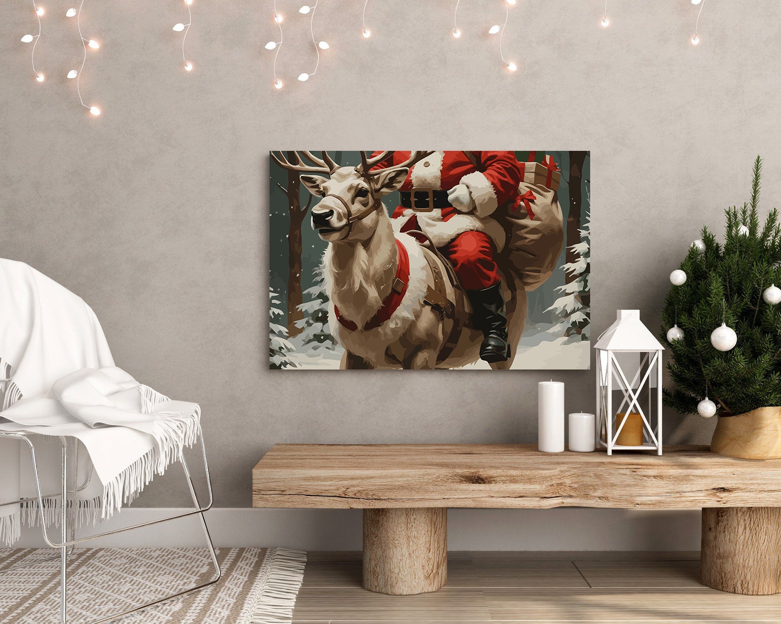 Set Pictură pe numere – Renul Lui Moș Crăciun 6237