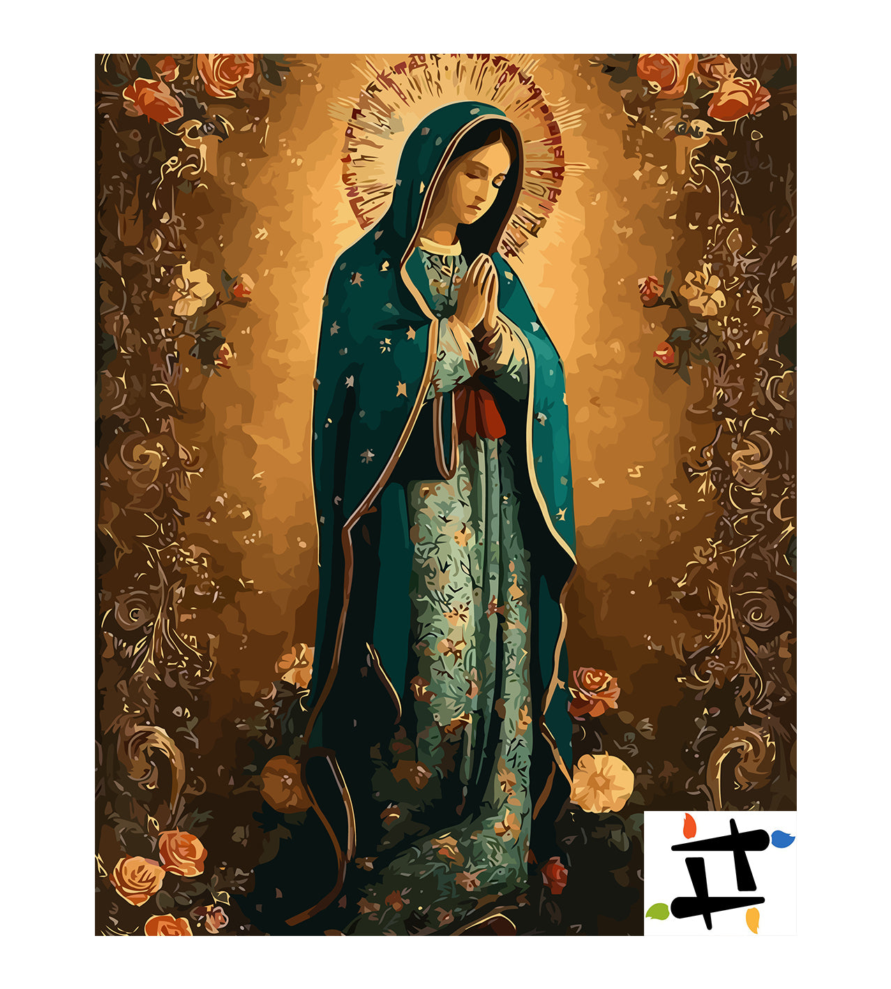 Set Pictură pe numere – Sfânta Fecioara De Guadalupe 6256