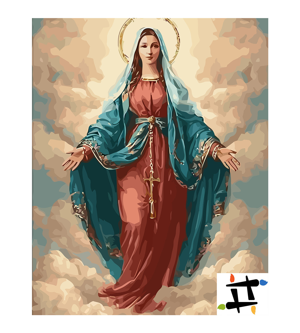 Set Pictură pe numere – Fecioara Maria 6258