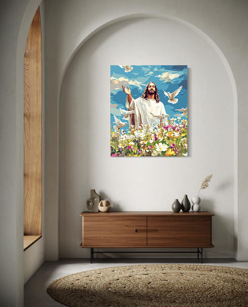 Set Pictură pe numere – Botezul Domnului 6260